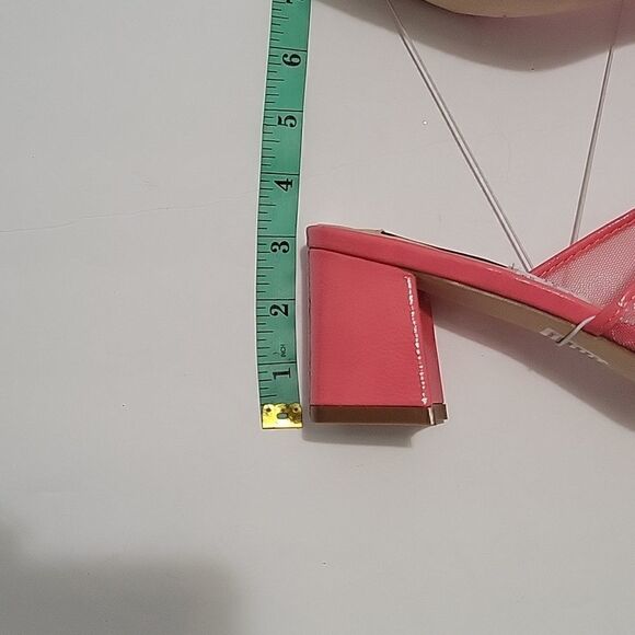 Elditas Naomi Coral Mesh Block Heel Sandals NWOB - Picture 9 of 9